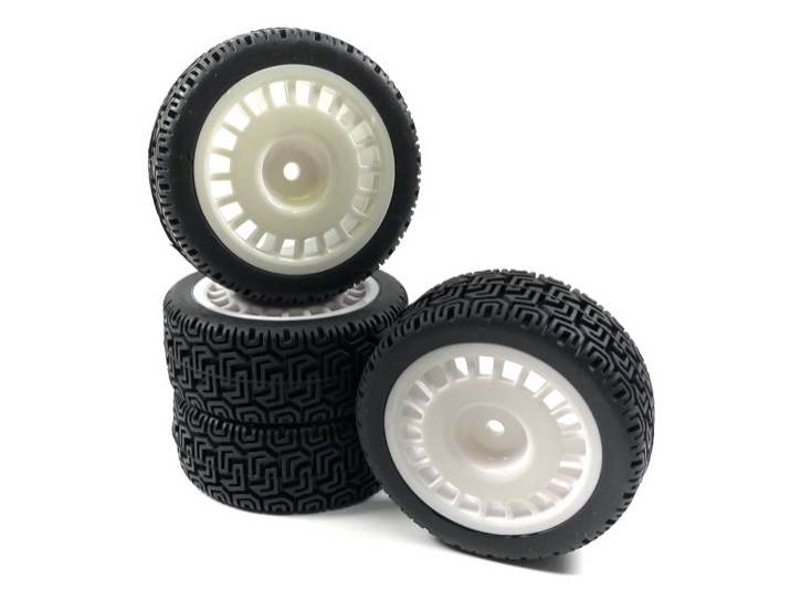 Absima 2510063, Räder- & Reifen-Set, Schwarz, Weiß