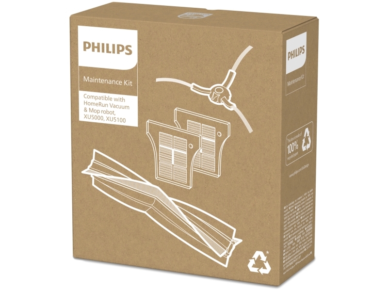 Philips Homerun Xv1453/10 Ersatzteilset Homerun 5000 Roboter, Zubehör-Set, Staubsaugerroboter, Acrylnitril-Butadien-Styrol (Abs), Philips, Xu5000 Xu5