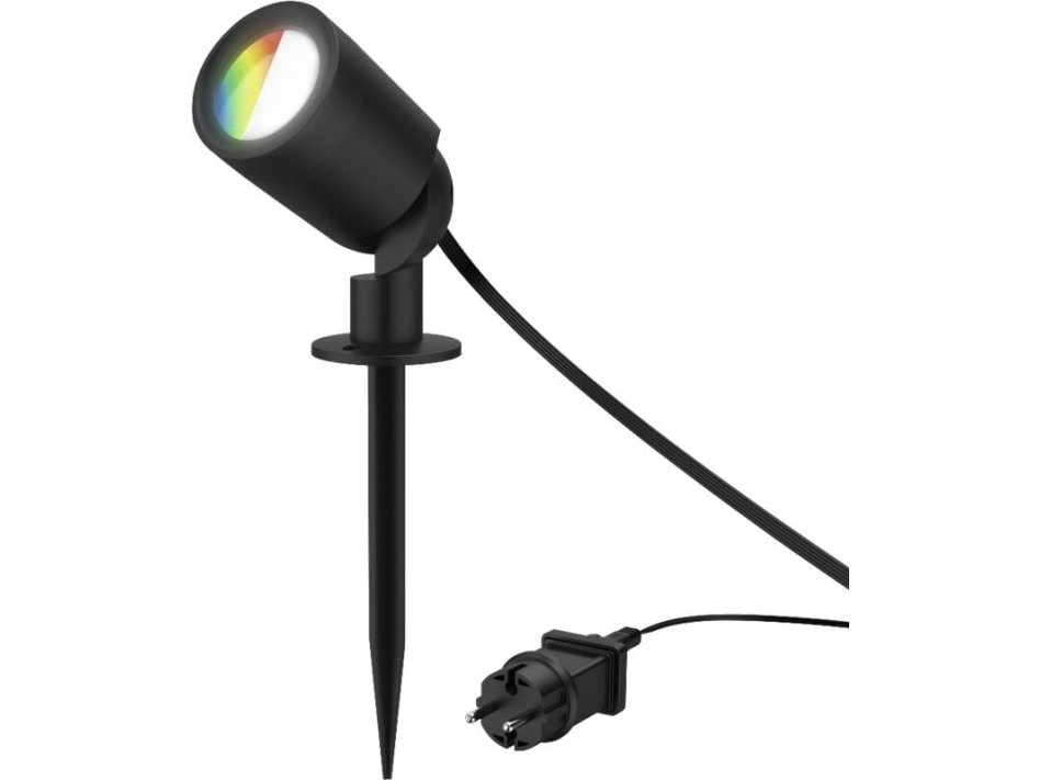 Hama 00176679, Punktbelysning, Svart, IP65, 1 lampor, 7 W, 25000 h | Belysning - Utomhusbelysning - Trädgårdslampor | GameStuff