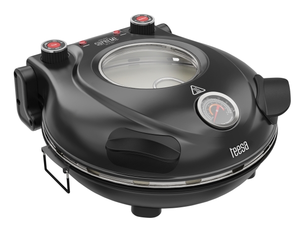 Teesa Supreme, 1 pizza(er), Sort, 400 °C, 320 x 320 mm, 0,84 m, 1200 W