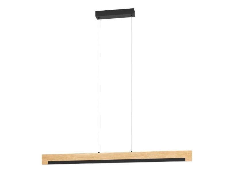 EGLO CAMACHO, musta, Ruskea, Terästä, Puu, Universaali, IP20, II, LED