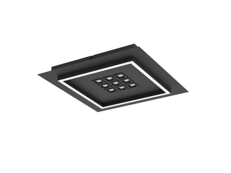 Eglo Balazote Deckenleuchte 380X380 Cct 2300 Lm Schwarz