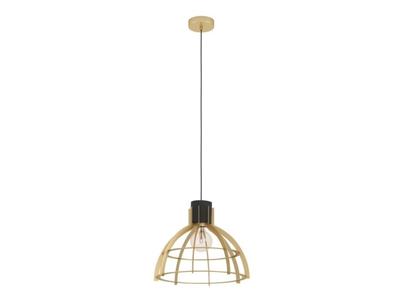 Eglo Stillington Pendel E27 Sort/Guld