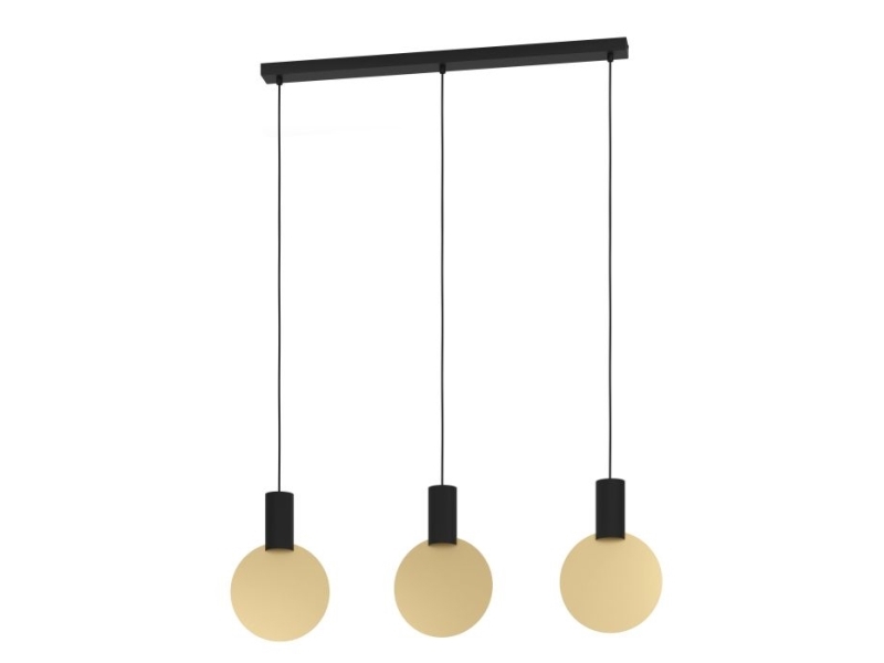 Eglo Sarona Pendelleuchte 3X Gu10 Schwarz/Gold