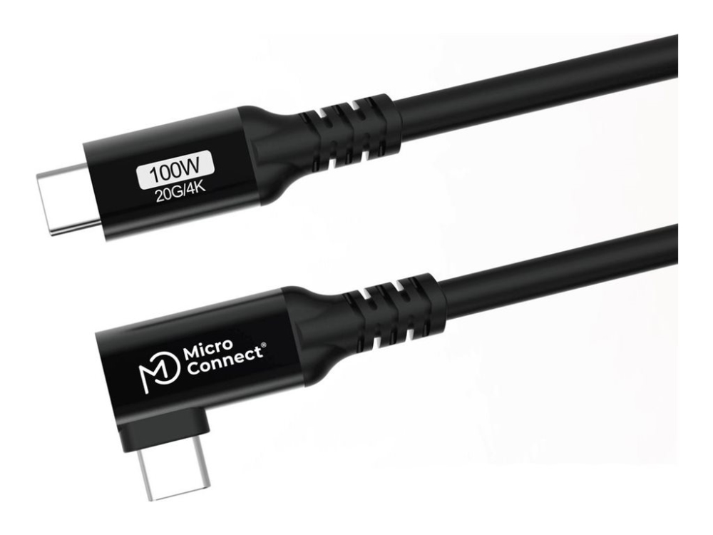 Microconnect Usb3.2Cc015-A, 0.15 M, Usb C, Usb C, Usb 3.2 Gen 2X2, 20 Gbit/S, Black