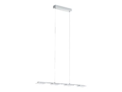 Eglo Cartama 1 - Hängande lampa - LED (motsvarande 40 W) - totalt: 18 W - klass A+ - varmt vitt ljus - 3000 K - krom, satin clear | Belysning - Inomhusbelysning - Taklampa & Pendellampa | GameStuff