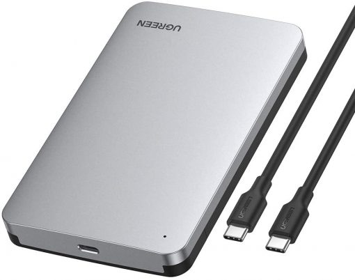 Ugreen 70499, Hdd/Ssd Kabinet, 2.5/3.5", Serial Ata Iii, 6 Gbit/Sek., Usb-Tilslutning, Grå