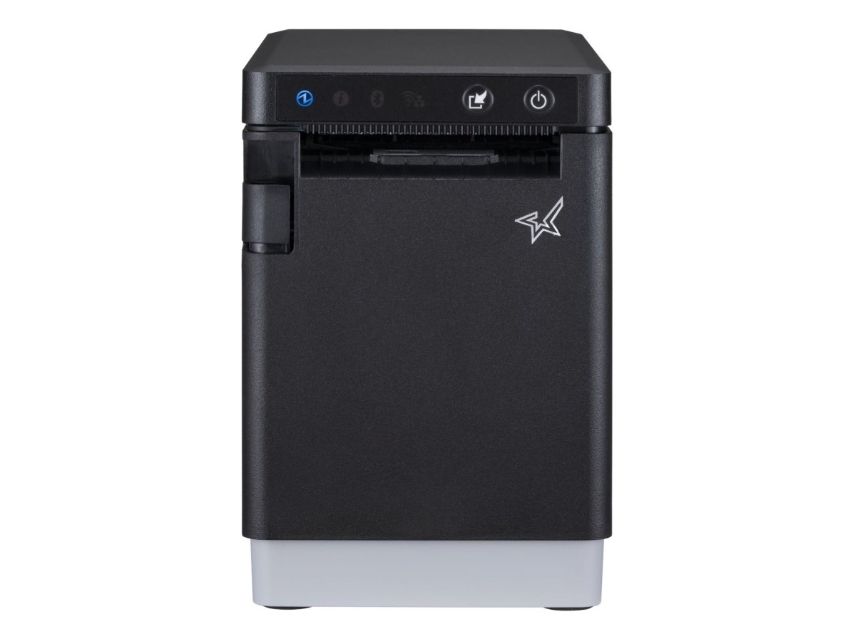 Star Mc-Label2, Cloudprnt, 12 Dots/Mm (300Dpi), Cutter, Linerless, Usb-C, Ethernet, Sort Etiketprinter, Direkte Termisk, Etiketter, Kvitteringsruller