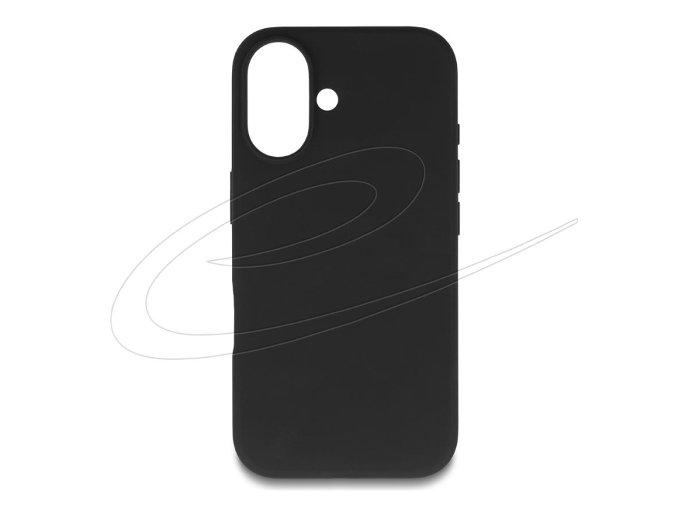 Delock Protective Case For Iphone 17 Made Of Soft-Touch Silicone Black, Cover, Apple, Iphone 17, 16 Cm (6.3"), Black
