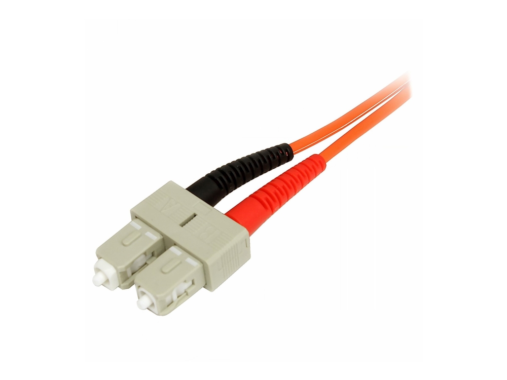 Startech.Com 2M Fiberoptisk Kabel - Multimode Duplex 50/125 - Lszh - Lc/Sc - Om2 - Lc Til Sc Fiber Patch Cable - Netværkskabel - Lc Multimode (Han) T