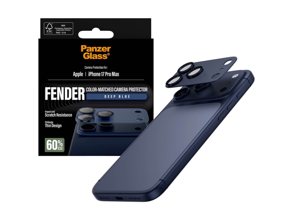 PanzerGlass FENDER - Objektiv beskyttelse for mobiltelefon - dybblå - for Apple iPhone 17 Pro Max