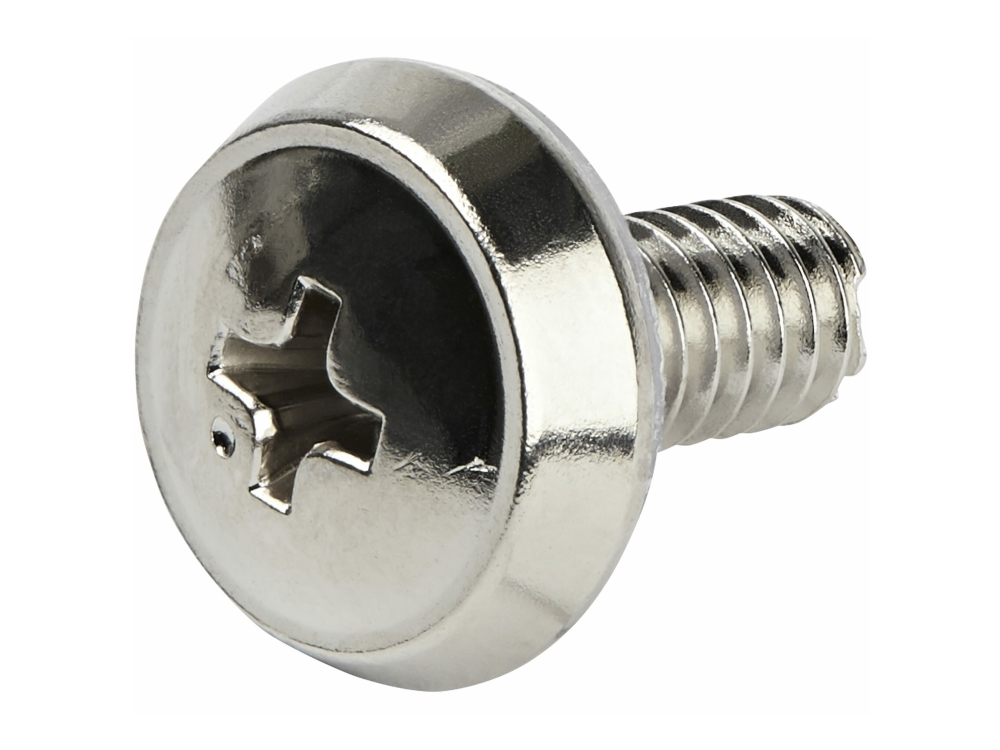 StarTech.com 12-24 Server Rack Screws - 50 pack - Nickel-plated - Rackskruvar - silver - USA:s regering - TAA-kompatibel (paket om 50 delar) - för P/N: RK630WALVS, RK830WALVS | Datorer & Surfplattor - Rackkabinetter - Tillbehör | GameStuff