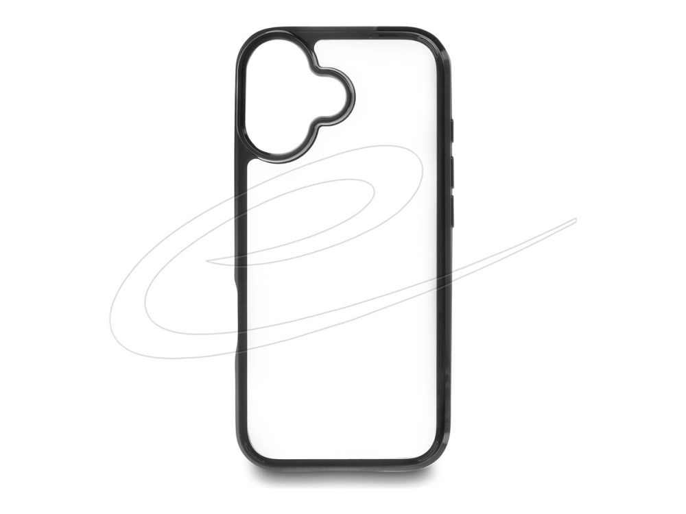 Delock - Mobiltelefon-Rückseite - Thermoplastisches Polyurethan (Tpu), Polycarbonat (Pc) - Transparent, Schwarz - Für Apple Iphone 17