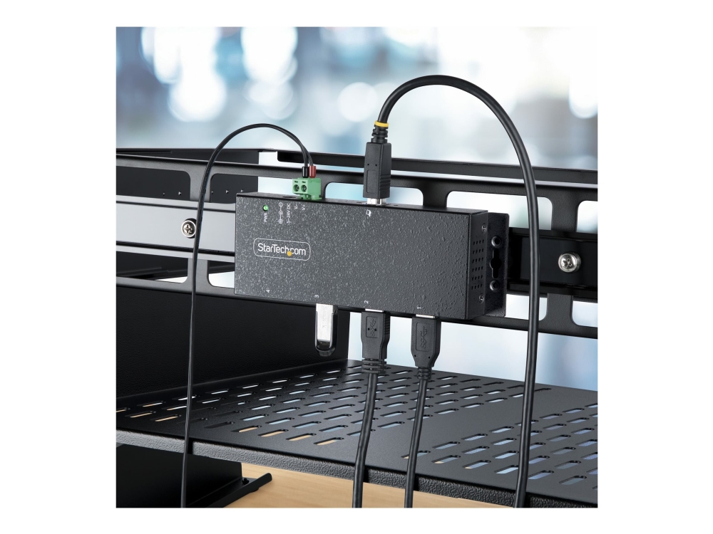 Startech.Com 4-Port Usb 3.0 Hub Mit 5 Gbit/S - Robuster Usb Verteiler 3.0 Mit Esd-/Überspannungsschutz - Industrie Usb Hub/Ladestation, Heavy Duty -