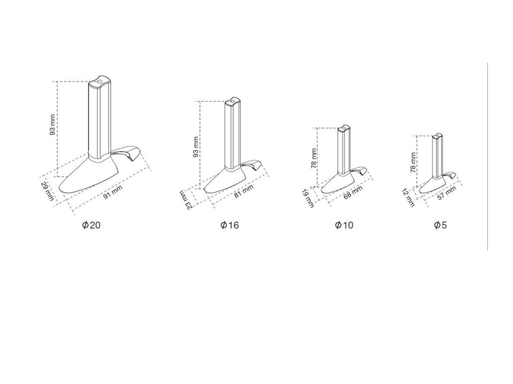 Multibrackets M Cable Sock Quicktool - Verktyg för kabeldragning - blå (paket om 4)