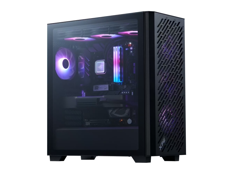 Adata Xpg Gehäuse Valor Air Pro, Atx, Transparentes Seitenteil, 4X 120Mm Argb Lüfter, Schwarz