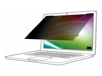 3M - Notebook privacy-filter - lys skærm - aftagelig - flip/adhesive - 16.3 - sort