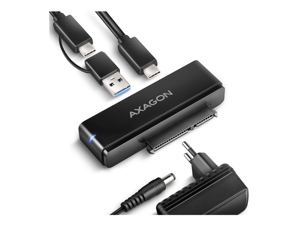 AXAGON - Gränssnittsadapter - 2.5, 3.5 - SATA 6Gb/s - USB-C | Datortillbehör - Styrenheter - IO-kort | GameStuff