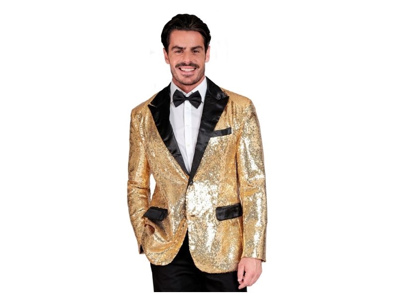 Goldene Paillettjacke