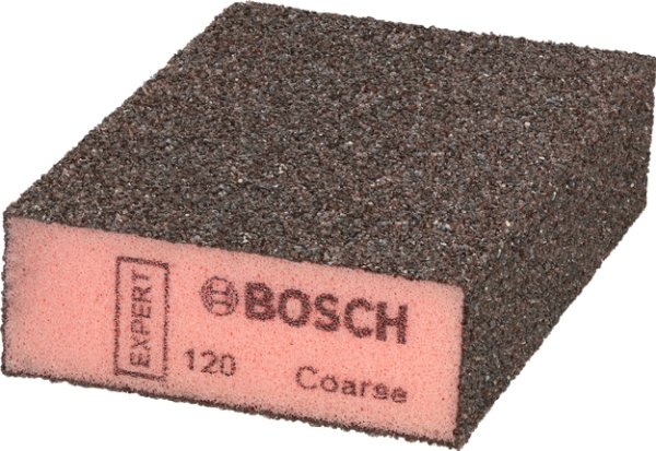 Bosch 2 608 901 678, Slibesvamp, Groft Grus, Afslutning Af Arbejde, Fjernelse Af Maling, Maling, Sten, Træ, Rød, 96 Mm