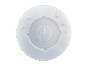 Plastlåg Ø108mm Flad Med Kryds Transparent,12 Ps X 85 Stk/Krt