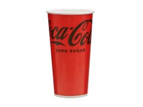 Papbæger 50 Cl Coca Cola Ø90x170 Mm Kolddriksbæger,20 Ps X 50 Stk/Krt