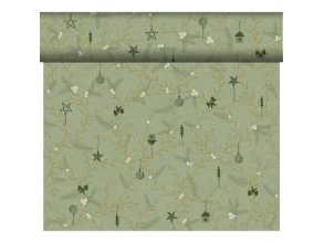 Tischläufer Bio Dunicel Tête-À-Tête 0,4 X 24 M Noel Pistachio Green, 4 Rollen/Krt