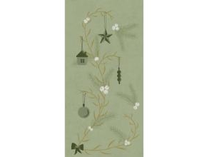 Serviet Bio Dunisoft Airlaid 40 X 40Cm 1/8 Fold Noel Pistachio Green,6 Pk X 60 Stk/Krt
