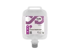 Rengøring/Desinfektion Sure Cleaner Desinfectant 2Ltr Uden Farve/Parfume Gul,3 Dnk/Krt