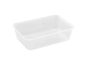 Bakke 650 ml L175 x B120 x H45 mm Nudelbakke til Mikroovn PP Transparent,50 stk/ps - (50 stk.)