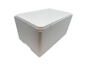 Termokasse 1/1GN L60xB40xH32cm EPS uden Låg Hvid,stk
