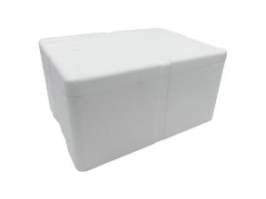 Termokasse 40x30x23 cm EPS Sunpack uden Låg Hvid,1 stk/stk