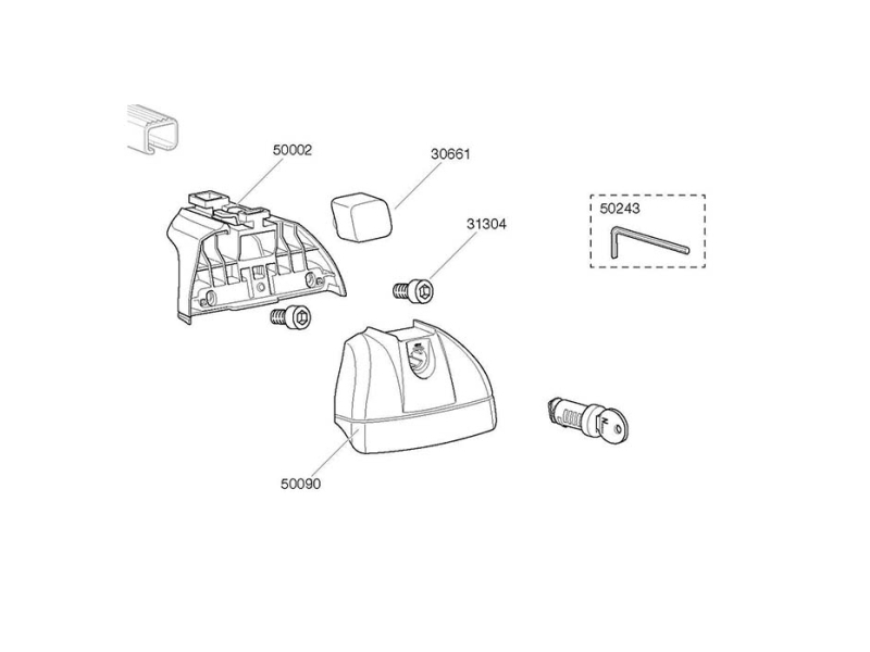 Thule plastkapsel f/753