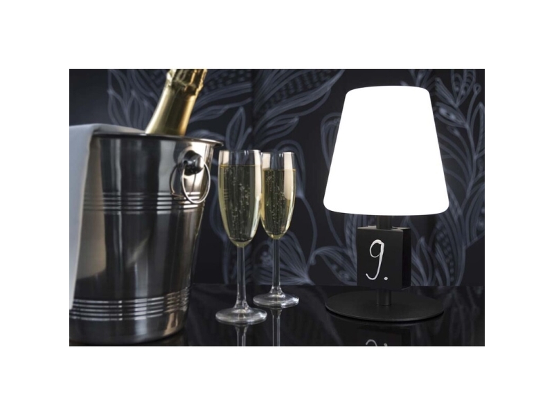 Bordlampe med tavle Securit MICHELLE sort