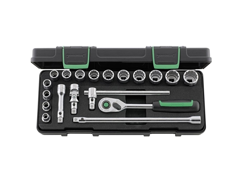 Stahlwille hylsnyckelsats 3/8 - 19 delar - 96021180 | Verktyg & Verkstad - Handverktyg - Nycklar och toppar | GameStuff