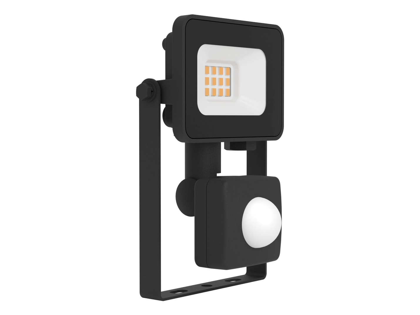 EGLO RISACCA-E udendørs projektør med sensor, 850lm 4000K IP44, sort