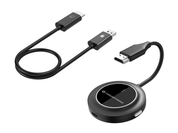 Conceptronic Atheric02b Kabelloses Hdmi-Extender-Kit 1080P, Dongle, Hdmi/Usb, 1920 X 1080 Pixel, Schwarz, 30 M, Usb