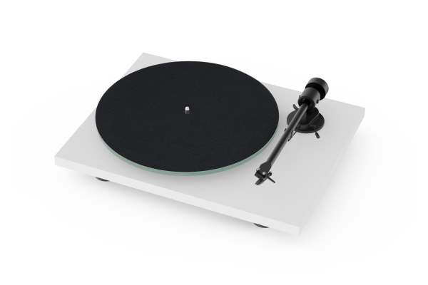 Pro-Ject T1 EVO BT, Bæltedrevet pladespiller, Valnød, Glas, 33,45 rpm, 65 dB, 21,9 cm