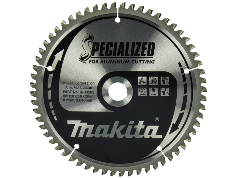 MAKITA skärskiva 190x20x60z för aluminium SPECIALIZED | Verktyg & Verkstad - Handverktyg - Tillbehör til Handverktyg | GameStuff