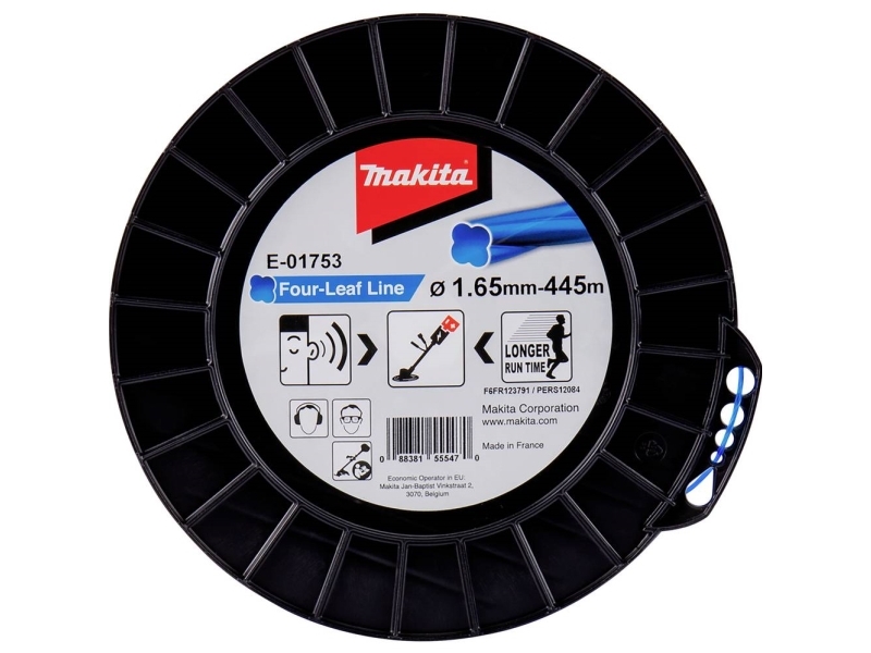 Makita E-01753, Buskryddertråd, Blå, 445 M, 1 Stk