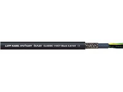 Lapp ÖLFLEX SteuerleitungÖLFLEX CLASSIC110 CY BK 0.6/1kV 4G1.5ÖLFLEX CLASSIC 110, Mellemspændingskabel, Sort, Polyvinylchlorid (PVC), Polyvinylchlorid (PVC), Kobber, 1.5 mm²