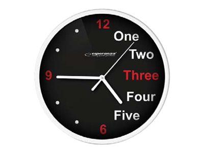 Wall Clock Prague White