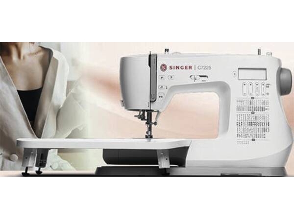 Singer C7225, Weiß, Computergesteuerte Nähmaschine, Nähen, 1 Schritt, Lcd, Elektro