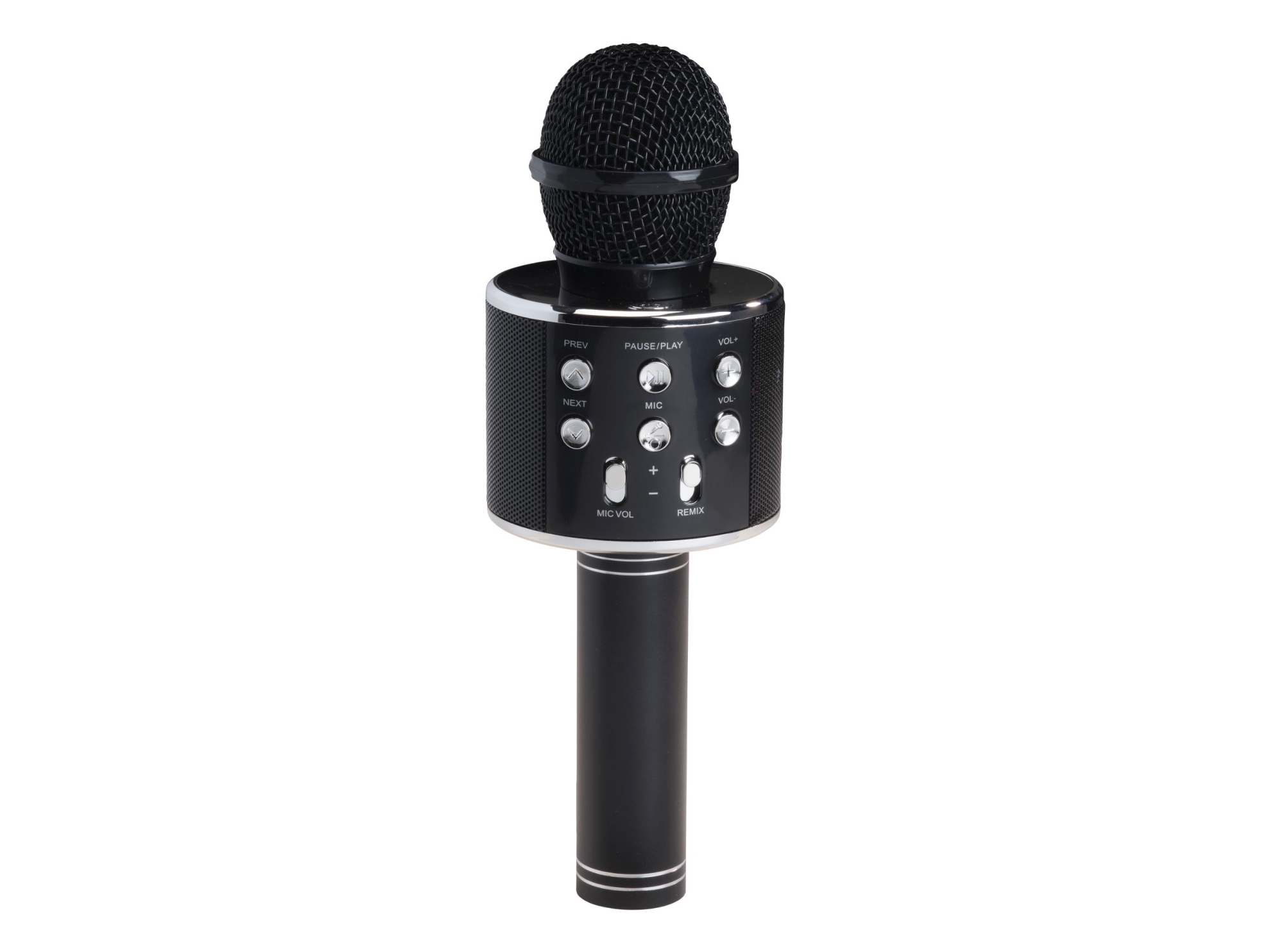 Denver KMS-20BMK2, Karaokemikrofon, Trådlös, Bluetooth/3,5 mm, 10 m, USB Type-A, USB Type-C, Svart | TV, Ljud & Bild - Musikstudio - PA Teknik | GameStuff