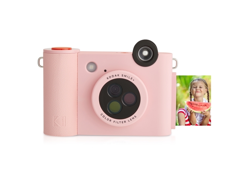Kodak Smile+, 50,8 x 76,2 mm, Lyserød, Filter, MicroSD (TransFlash), 5 MP, Automatisk