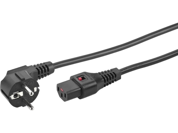 Aac-500Iec Netzkabel Mit Schloss 5M Schwarz