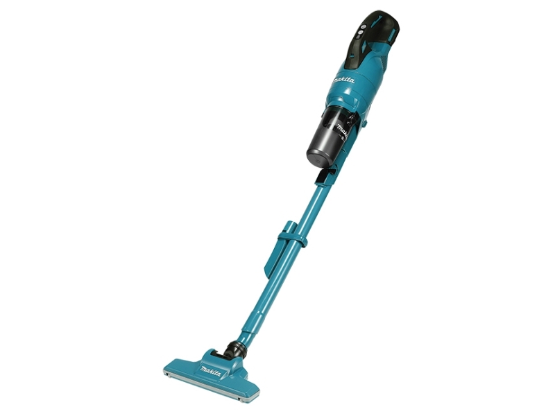Makita DCL286FRF, 2-i-1 stangstøvsuger, Poseløs, Sort, Blå, 0,25 L, Rektangulær, 1 m³/min