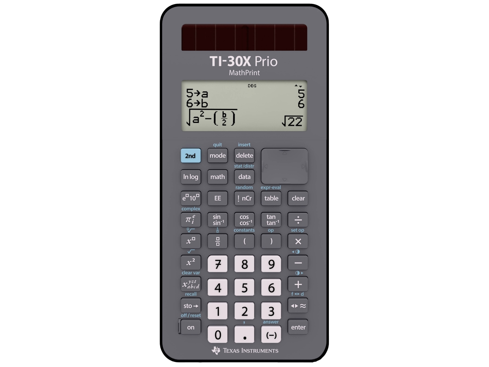 Texas Schulrechner TI-30 X Prio MathPrint Solar/ Battery