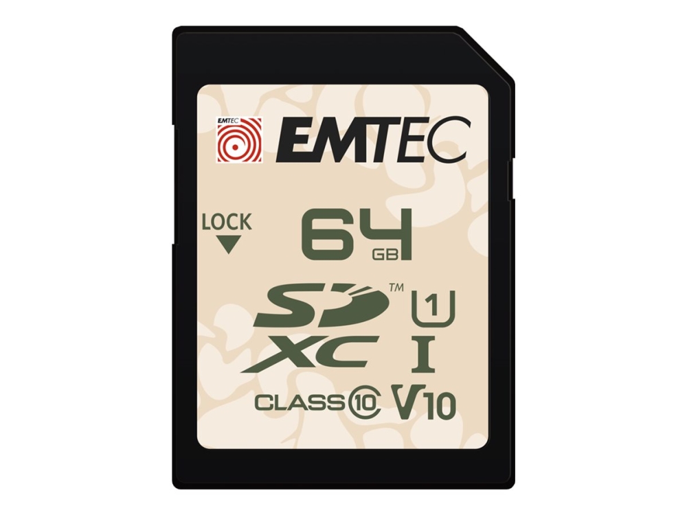 Emtec Outdoor - Flashhukommelseskort - 64 Gb - Video Class V10 / Uhs-I U1 / Class10 - Microsdhc Uhs-I