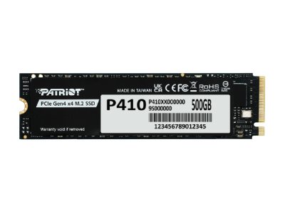 Patriot P410 - SSD - 500 GB - inbyggd - M.2 2280 - PCIe 4.0 x4 (NVMe) | Datorkomponenter - Hårddisk & Lagring - SSD | GameStuff